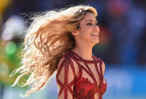 Singer Shakira Close-up During The Closing Ceremony